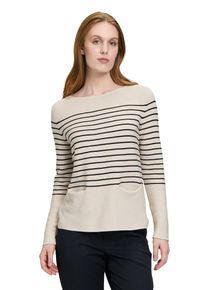 Betty Barclay Damen Strickpullover "Betty Barclay Feinstrickpullover mit Eingrifftaschen", beige, Basic, Gr. 46, Strick, Obermaterial: 50% Baumwolle,