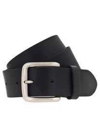 Mustang Damen Ledergürtel, schwarz, casual,modisch,klassisch, Gr. 90, unifarben, Rindsleder, Gürtel, Klassische Dornschließe in leichter Used-Optik,