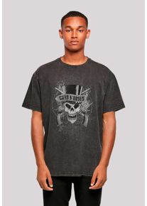 F4NT4STIC Herren T-Shirt "Guns 'N' Roses Skull and Pistols", schwarz, casual, Gr. XXL, Obermaterial: 100% Baumwolle, Shirts, Premium Qualität