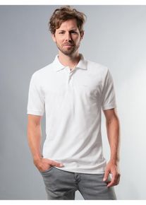 TRIGEMA Herren Poloshirt "TRIGEMA Poloshirt DELUXE Piqué", weiß, Basic, Gr. S, 100% Baumwolle, Shirts