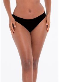 Rosa Faia Damen Bikini-Hose "Pure", schwarz, casual, Gr. 42, clean, matt, unifarben, Obermaterial: 75% Polyamid, 25% Elasthan, Badehosen, high leg,