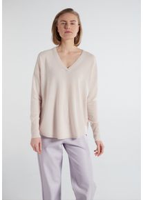 Eterna Damen Strickpullover, beige, casual, Gr. XL, 30% Kaschmir, 70% Schurwolle, Pullover