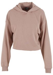 Urban Classics Damen Kapuzenpullover "Urban Classics Damen Ladies Oversized Cropped Light Terry Hoodie", rosa, casual, Gr. L, unifarben, 35%
