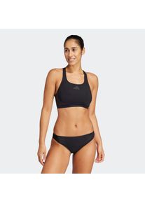 Damen Bustier-Bikini "LANELUX BIKINI", schwarz, sportlich, Gr. 44, adidas Performance, Obermaterial: 79% Polyamid, 21% Elasthan, Bikini-Sets