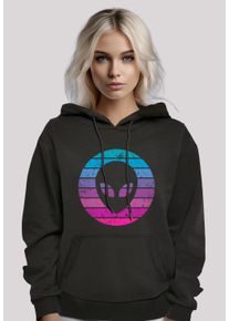 F4NT4STIC Damen Kapuzenpullover "Alien Kopf", schwarz, casual, Gr. XS, Obermaterial: 65% Baumwolle, 35% Polyester, Pullover, Premium Qualität