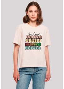 F4NT4STIC Damen T-Shirt "Mothers Day Mama Typography", pink, casual, Gr. L, Obermaterial: 100% Baumwolle, Shirts, Premium Qualität