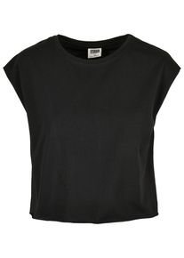 Urban Classics Herren T-Shirt "Urban Classics Damen Ladies Organic Short Tee", schwarz, casual, Gr. M, unifarben, 100% Baumwolle, Shirts