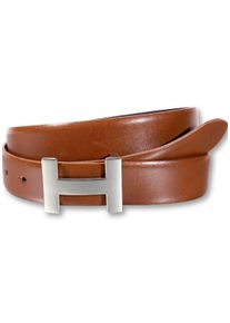 Silbergift Damen Koppelgürtel, braun, modisch,klassisch, Gr. 80, Rindsleder, Gürtel, mit exklusiver Designschließe