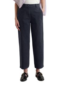 Marc O'Polo Damen Chinohose "aus Organic Cotton-Twill", blau, Gr. L, MARC O'POLO DENIM, unifarben, Obermaterial: 98% Baumwolle, 2% Elasthan, Hosen