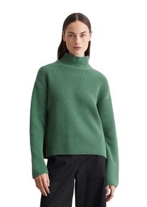 Marc O'Polo MARC O'POLO Damen Strickpullover "aus Heavy Weight Cotton", grün, casual, Gr. M, unifarben, Obermaterial: 100% Baumwolle, Pullover