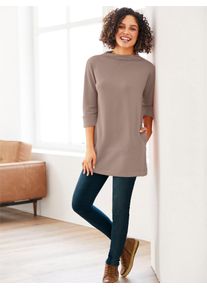 Heine Damen Longshirt "Longshirt", grau, Gr. 36, unifarben, 50% Modal, 44% Polyester, 6% Elasthan, Shirts
