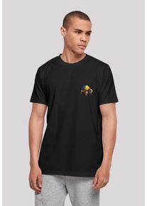 F4NT4STIC Herren T-Shirt "Rainbow Turtle TEE UNISEX", schwarz, casual, Gr. XXL, Obermaterial: 100% Baumwolle, Shirts, Print