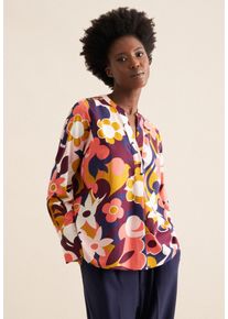 Seidensticker Damen Klassische Bluse "Schwarze Rose", pink, Gr. 48, geblümt, 100% Baumwolle, Blusen, Tunika Floral