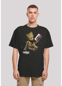 F4NT4STIC Herren T-Shirt "Marvel Guardians Of The Galaxy Vol2 Groot Tape", schwarz, casual, Gr. XS, Obermaterial: 100% Baumwolle, Shirts, Print