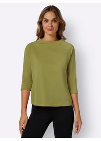 Classic Basics Damen 3/4-Arm-Shirt "Shirt", grün, Gr. 52, unifarben, 100% Baumwolle, Shirts