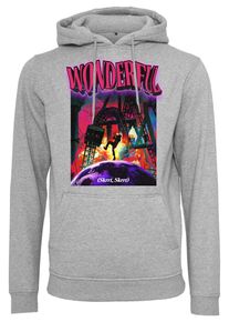 MisterTee Herren Kapuzensweatshirt "MisterTee Herren Wonderful Hoody", grau, Gr. S, unifarben, 65% Baumwolle, 35% Polyester, Sweatshirts