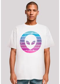 F4NT4STIC Herren T-Shirt "Alien Kopf", weiß, casual, Gr. M, Obermaterial: 100% Baumwolle, Shirts, Premium Qualität