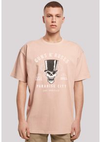 F4NT4STIC Herren T-Shirt "Guns 'n' Roses Whiskey Label Rock Band", gelb, casual, Gr. XL, Obermaterial: 100% Baumwolle, Shirts, Premium Qualität