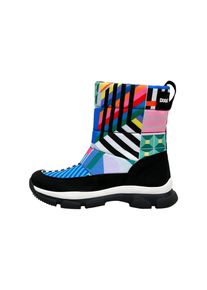 DOGO Damen Snowboots "Nortia Geometric Damen Boots / Female", Gr. 36, schwarz, Polyurethan, Schuhe, Vegan