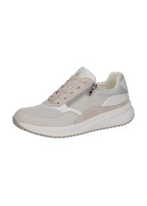 Waldläufer WALDLÄUFER Damen Plateausneaker "H-MARA", Gr. 4, grau, Leder, Textil, sportlich, Schuhe, Halbschuh, Freizeitschuh, Schnürschuh in Komfortweite H