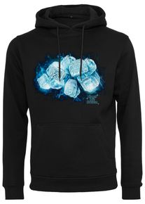 MisterTee Herren Kapuzensweatshirt "MisterTee Herren Ice Rings Hoody", schwarz, Gr. L, bedruckt, 65% Baumwolle, 35% Polyester, Sweatshirts