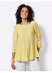 Damen Strickpullover "Seiden-Kaschmir-Pullover", gelb, Gr. 44, CREATION L PREMIUM, unifarben, 85% Seide, 15% Kaschmir, Pullover