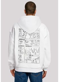 F4NT4STIC Herren Kapuzenpullover "Looney Tunes Bugs Bunny Construction", weiß, casual, Gr. XXL, Obermaterial: 100% Baumwolle, Pullover, Print