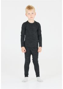 ZIGZAG Kinder Funktionsshirt "Terry", grau, Gr. 110, unifarben, 50% Wolle, 50% Polyester, Shirts, mit feuchtigkeitsregulierender Eigenschaft