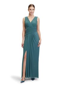 Vera Mont Damen Abendkleid "Vera Mont Abendkleid mit V-Ausschnitt", grün, elegant, Gr. 48, Netz, Obermaterial: 92% Polyamid, 8% Elasthan. Futter: