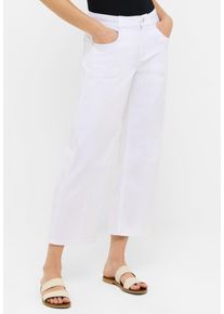 Angels Damen 5-Pocket-Jeans "LINN SPORTY", weiß, casual, Gr. 46, Denim/Jeans, Obermaterial: 77% Baumwolle, 20% Polyester, 3% Elasthan, Jeans, mit