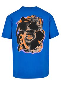 Herren T-Shirt "Upscale by Mister Tee Herren Hustle Oversize Tee", blau, casual, Gr. XS, UPSCALE BY MISTER TEE, unifarben, 100% Baumwolle, Shirts