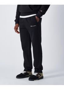 Champion Herren Jogginghose, schwarz, sportlich, Gr. S, Obermaterial: 70% Baumwolle, 30% Polyester, Hosen