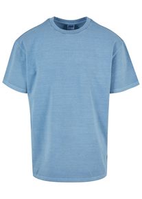 Urban Classics Herren Kurzarmshirt "Urban Classics Herren Heavy Oversized Garment Dye Tee", blau, casual, Gr. M, unifarben, 100% Baumwolle, Shirts