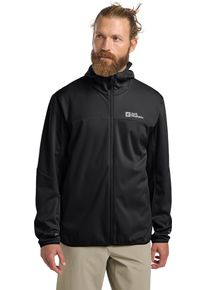 Jack Wolfskin Herren Funktionsjacke "FELDBERG HOODY M", schwarz, Gr. XL, Oberstoff: 100% POLYESTER ; Kontrastmaterial 1: 100% POLYESTER ; Futter
