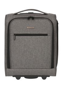 Travelite Weichgepäck-Trolley "CABIN Bordtrolley Underseat, 43 cm", grau, Polyester, unifarben, Basic, Koffer, Handgepäck-Koffer Reisekoffer mit