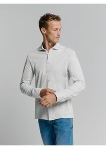 NO EXCESS Herren Langarmhemd "NO EXCESS Jerseyhemd", grau, casual, Gr. XXL, 60% Viskose, 35% Nylon, 5% Elasthan, Hemden