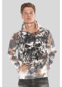 Cipo & Baxx CIPO & BAXX Herren Kapuzenpullover "Sweatshirts", schwarz, casual, Gr. M, bedruckt, 70% Baumwolle;30% Polyester, Pullover, mit coolem Print