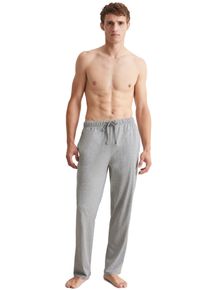Marc O'Polo MARC O'POLO Herren Pyjamahose "Heavy Jersey", Gr. L, grau, Single Jersey, Obermaterial: 100% Baumwolle, meliert, casual, Hosen, mit verstellbarem