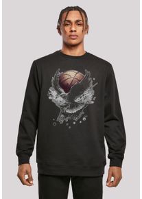 F4NT4STIC Herren Kapuzenpullover "Basketball Adler", schwarz, casual, Gr. 4XL, Obermaterial: 50% Baumwolle, 50% Polyester, Pullover, Print