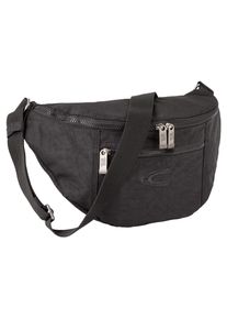 Camel Active Damen Umhängetasche "Journey", schwarz, Nylon, aufgeraut, clean, unifarben, bestickt, Taschen, aus leichtem robusten Nylon, funktional