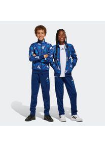 Kinder Trainingsanzug "J CLBRTN TS", blau, sportlich, Gr. 128, adidas Sportswear, Obermaterial: 100% Polyester, Sportanzüge