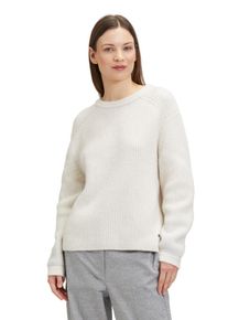 BETTY & CO BETTY & CO Damen Strickpullover "Betty & Co Strickpullover mit Schmuckkanten", beige, casual, Gr. 42, Strick, Obermaterial: 54% Polyester recycelt,