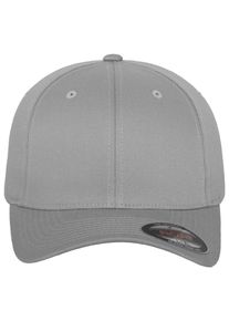 Flexfit Damen Flex Cap "Flexfit Unisex Flexfit Combed", silber, casual, Gr. S, unifarben, 63% Polyester, 34% Baumwolle, 3% Elasthan, Caps