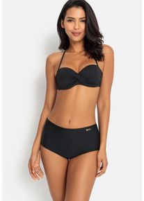 Lascana Damen Bikini-Hotpants "Simple", schwarz, Gr. 46, Microfaser, Polyamid, Badehosen