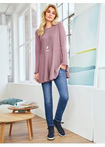 Heine Damen Strickpullover "Pullover", lila, Gr. 42, unifarben, 70% Viskose, 30% Polyamid, Pullover