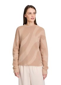 BETTY & CO BETTY & CO Damen Strickpullover "Betty & Co Strickpullover mit Jacquard", braun, casual, Gr. 42, Strick, Obermaterial: 74% Polyamid, 10% Polyacryl,