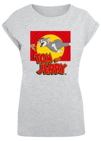 ABSOLUTE CULT Herren T-Shirt "ABSOLUTE CULT Damen Ladies Tom and Jerry - Chase Scene T-Shirt", grau, casual, Gr. XL, bedruckt, 100% Baumwolle, Shirts