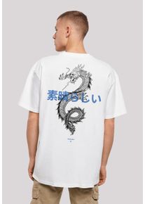 F4NT4STIC Herren T-Shirt "Drache Lila", weiß, casual, Gr. XXL, Obermaterial: 100% Baumwolle, Shirts, Print
