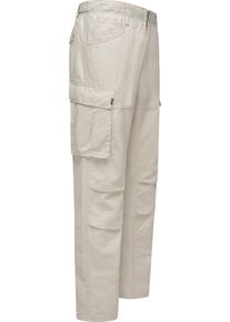 Ragwear Herren Cargohose "Merly Long Linen", weiß, sportlich, Gr. 36, Material: 65% Baumwolle, 35% Leinen, Hosen, Lange luftige Herren Hose mit