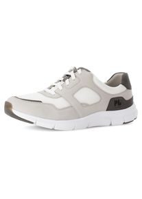 Pius Gabor Herren Keilsneaker, Gr. 13, grau, Nubukleder, Mesh, sportlich, Schuhe, Schnürschuh, Halbschuh, Freizeitschuh in bequemer Weite G (=weit)
